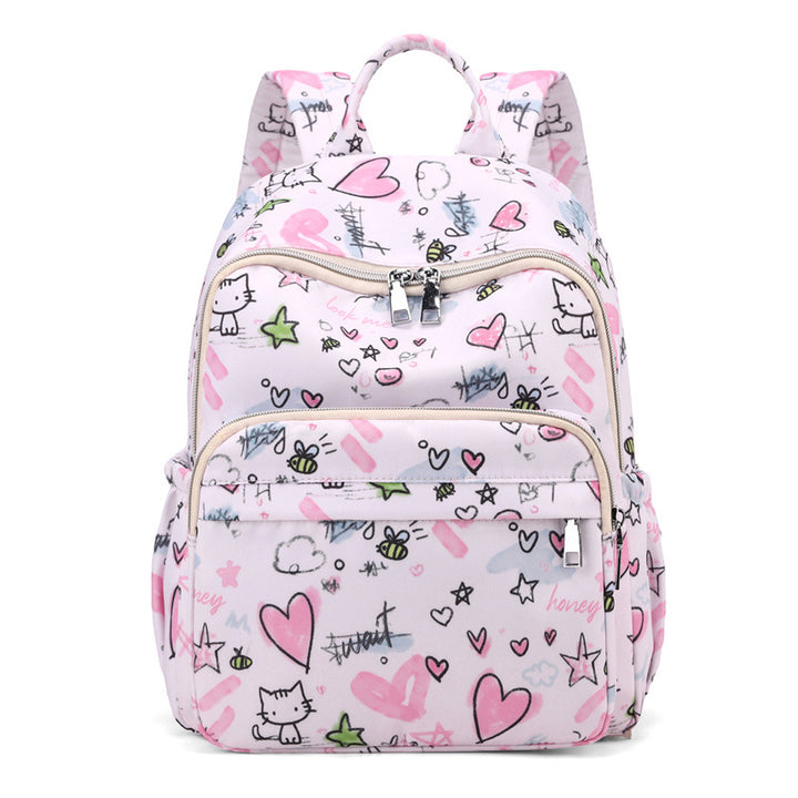 Verspielter Grafikdruck Rucksack Karnz