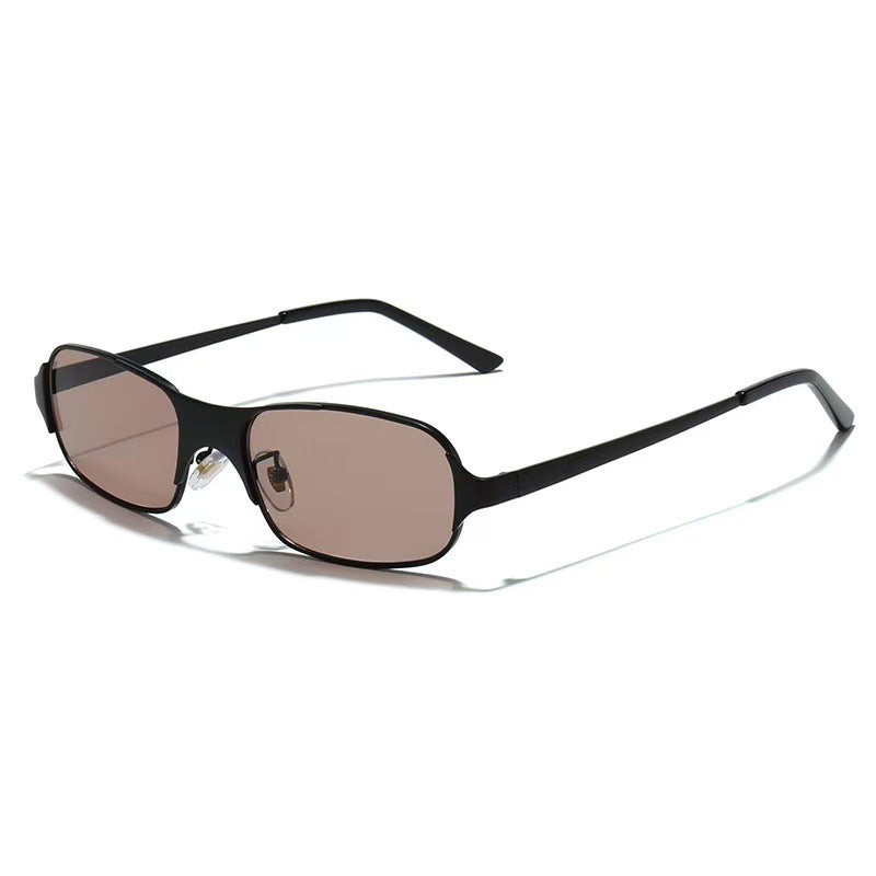 Damen moderne rechteckige Sonnenbrille mit UV-Schutz und komfortablem Gestell Karnz