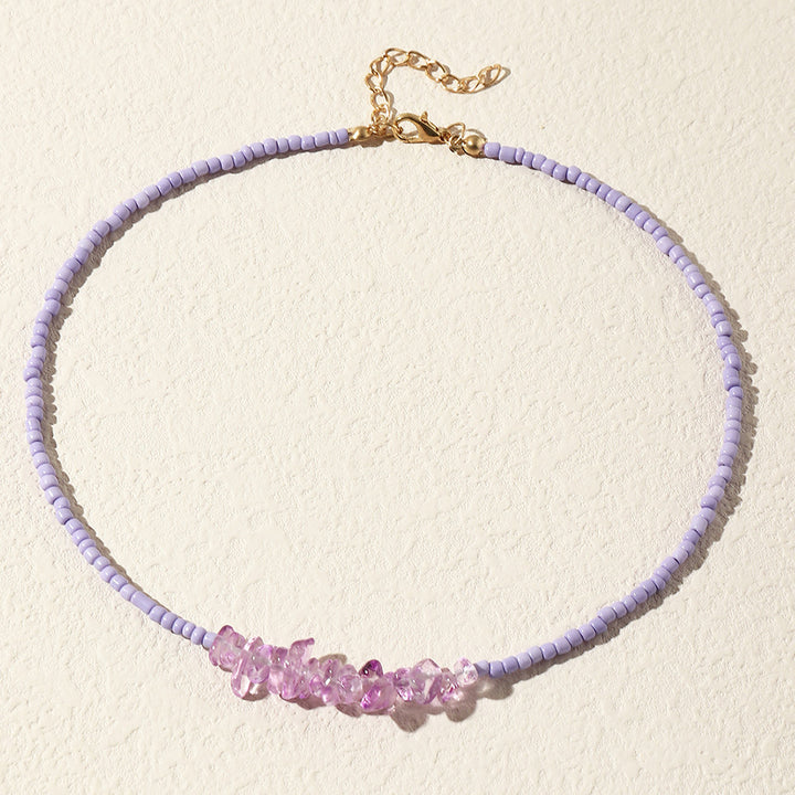 Perlen- und Perlenbesatz Choker-Halskette Karnz