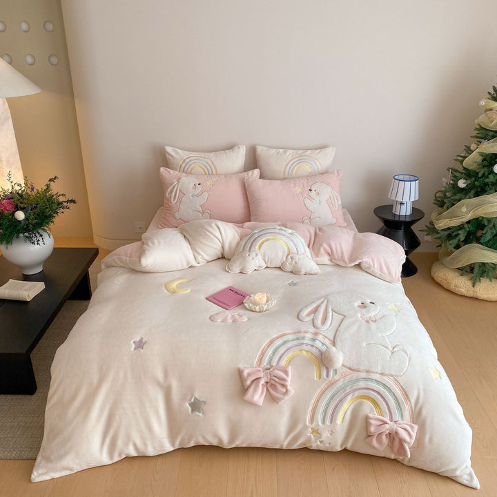 Children's Printed Cotton Duvet Cover Set with Matching Pillowcases
