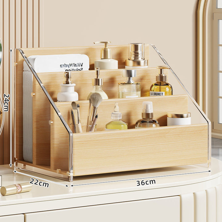 Schräg gestufter Schminktisch Make-up Organizer