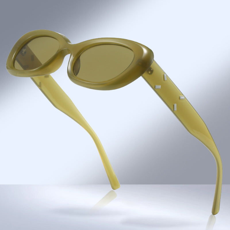 Modebewusste Übergroße Rechteckige Sonnenbrille Karnz