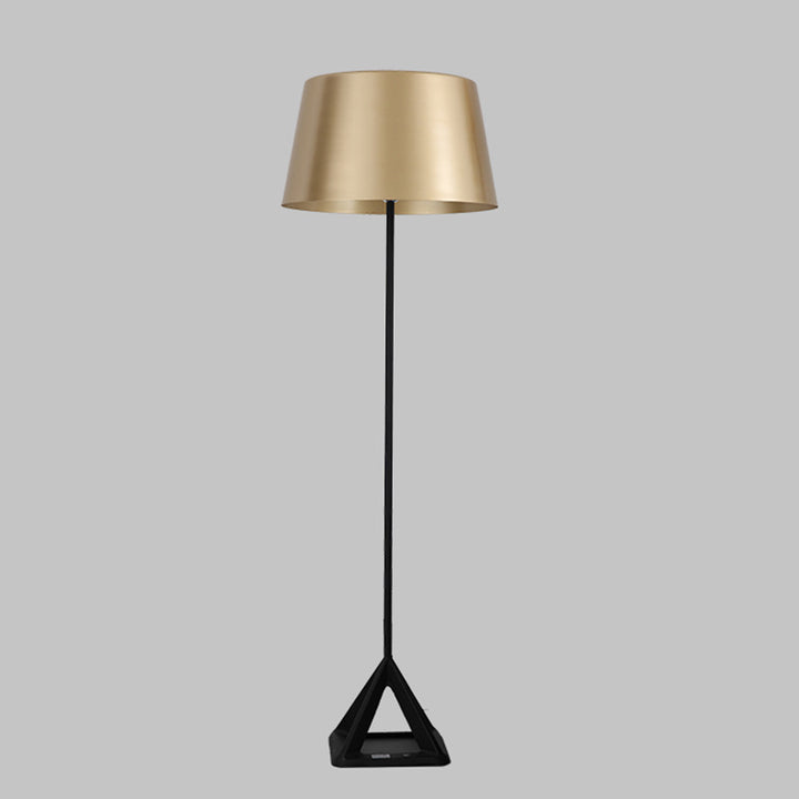 Elegante Tischlampe mit geometrischem Fuß