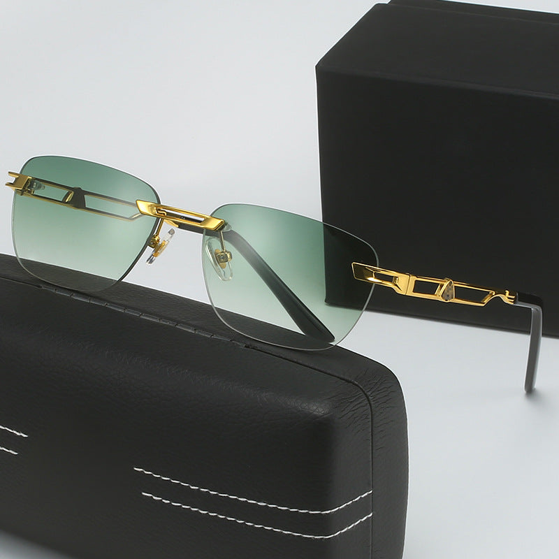 Damen Designer Sonnenbrille mit elegantem Metallrahmen Karnz