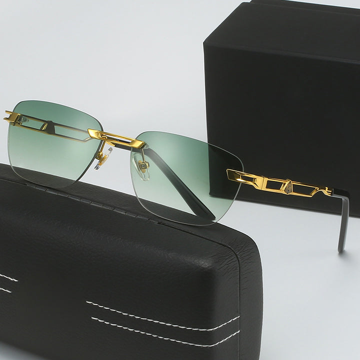 Damen Designer Sonnenbrille mit elegantem Metallrahmen Karnz