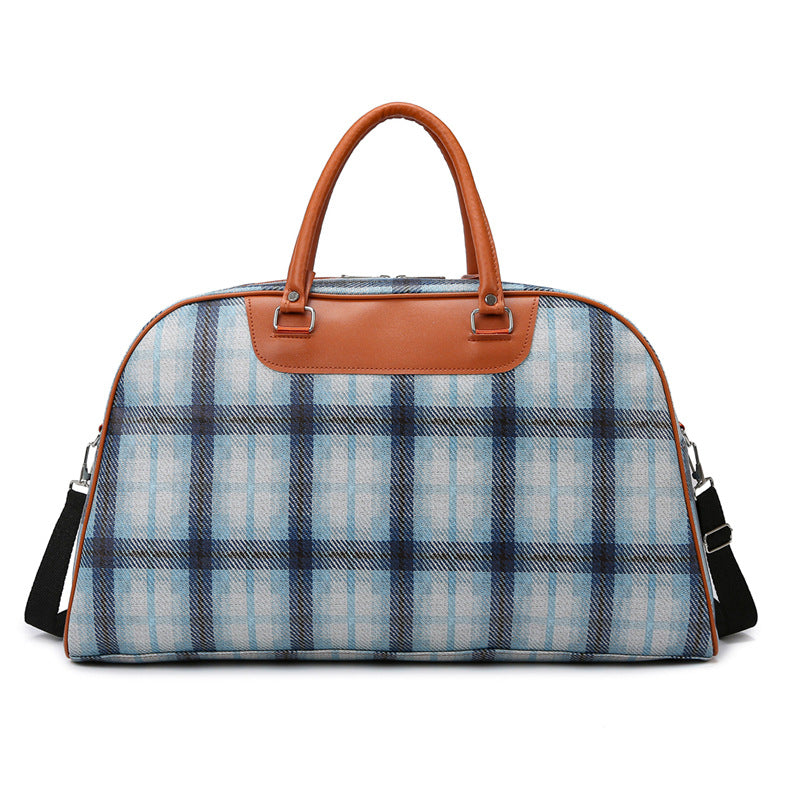 Stylische Karierte Wochenend-Tote-Tasche Karnz