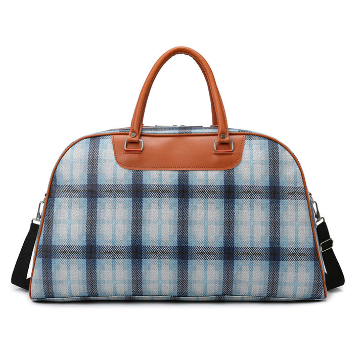 Stylische Karierte Wochenend-Tote-Tasche Karnz
