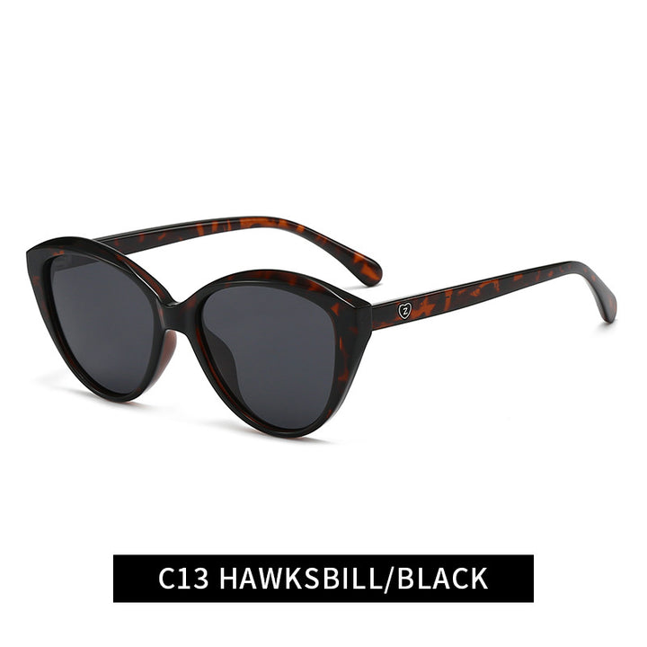 Damen Cat-Eye Sonnenbrille mit modischem und robustem Rahmen Karnz