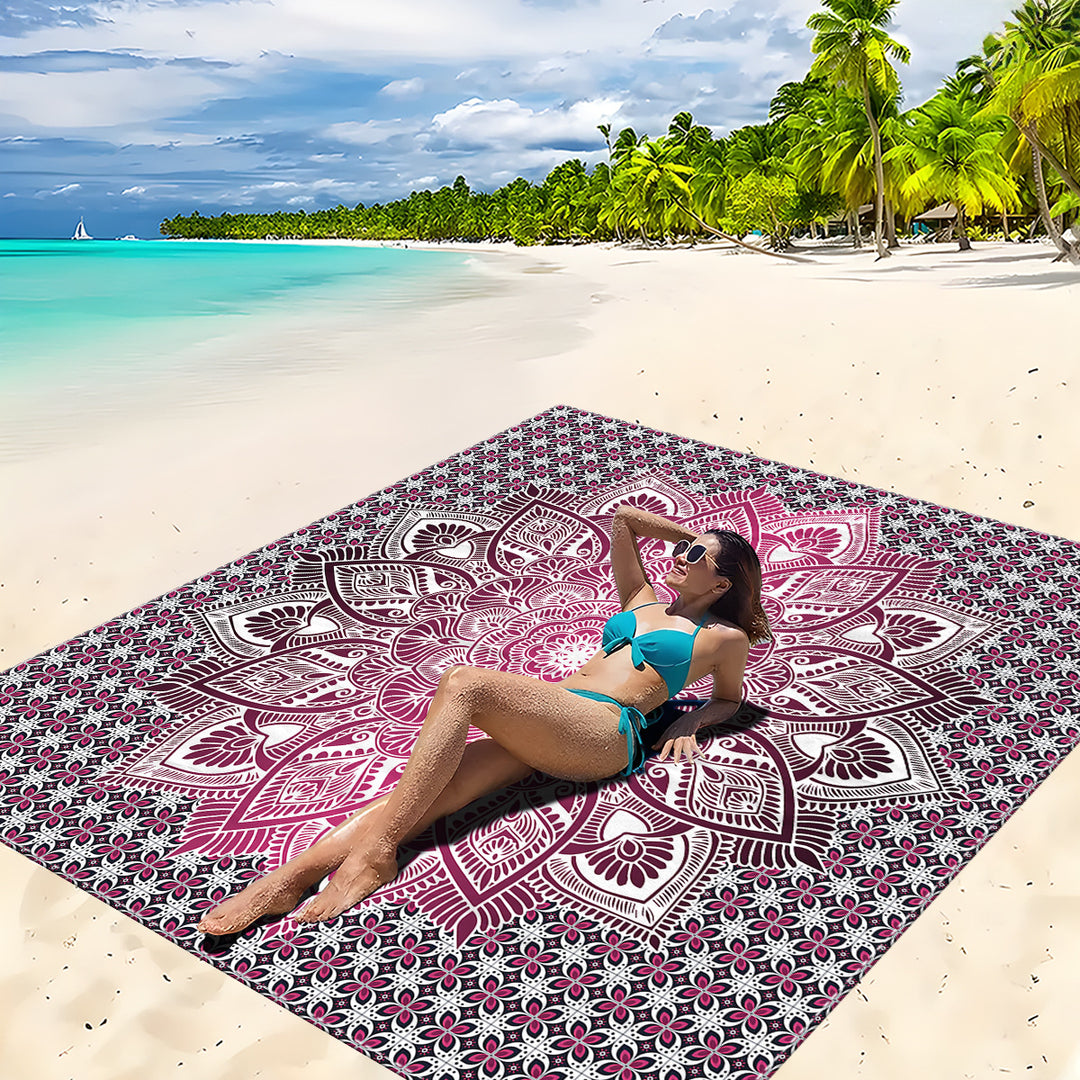 Mandala Design Strandmatte Karnz