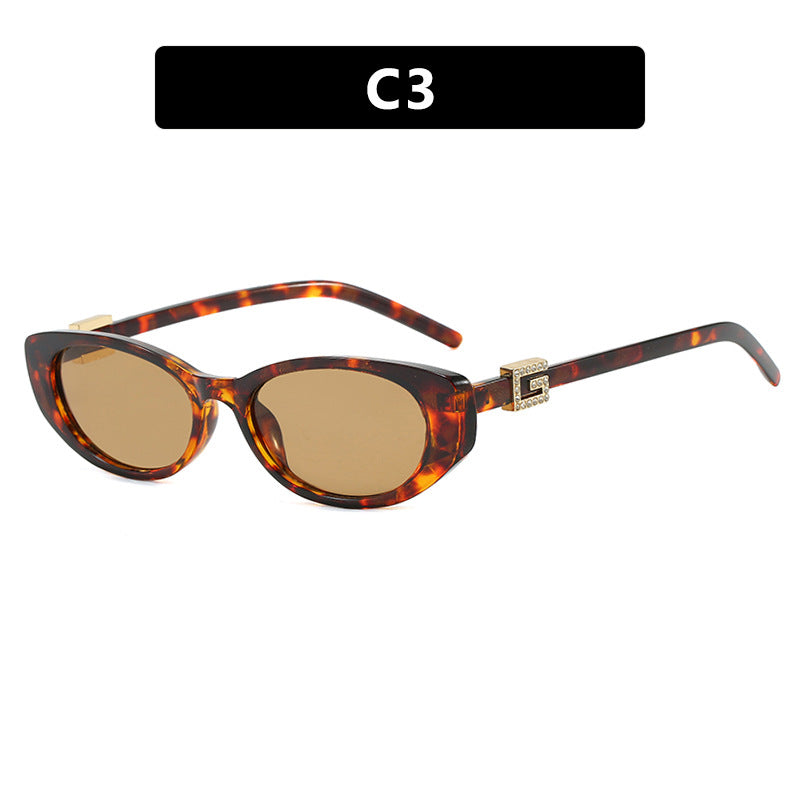 Damen cat-eye Sonnenbrille mit elegantem Metallrahmen und schützendem UV-Filter Karnz