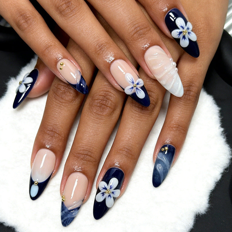 Florales Themen Press-On Nagel Set Karnz
