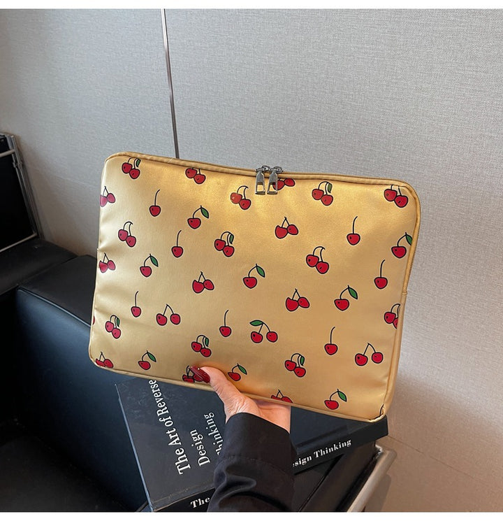 Verspielte Kirschmotiv Laptop Sleeve Karnz