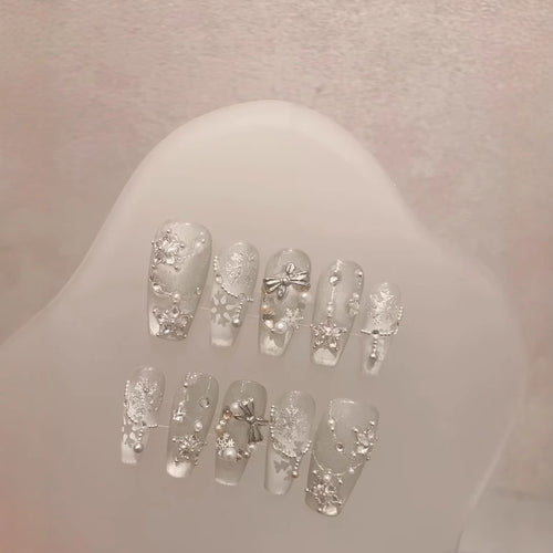 Frosted Dekoratives Design Press-On Nagelset