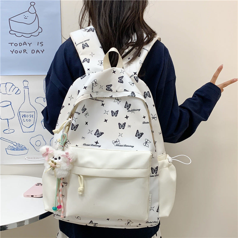 Schmetterlingsdruck Mehrfach-Taschen Rucksack