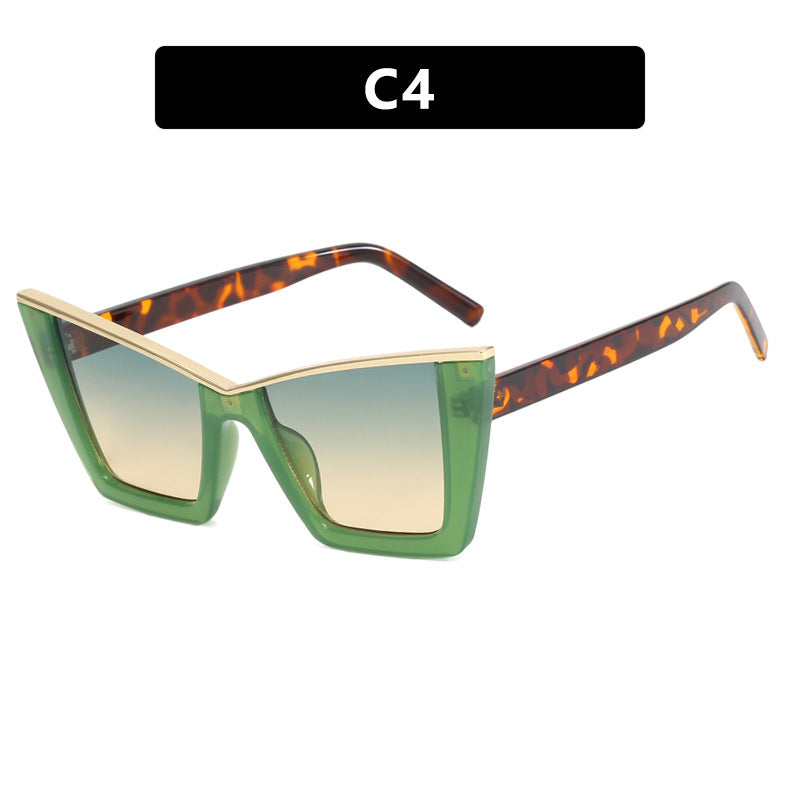 Damen moderne Cat-Eye Sonnenbrille mit extravagantem Design und schützendem UV-Filter Karnz