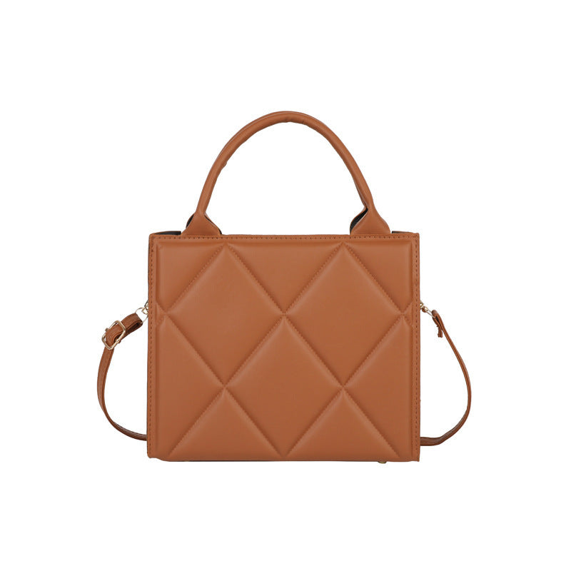 Gestepptes Leder Schulterhandtasche Karnz
