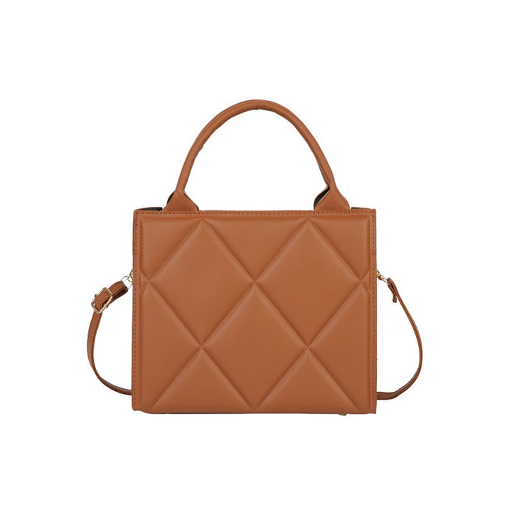 Gestepptes Leder Schulterhandtasche Karnz