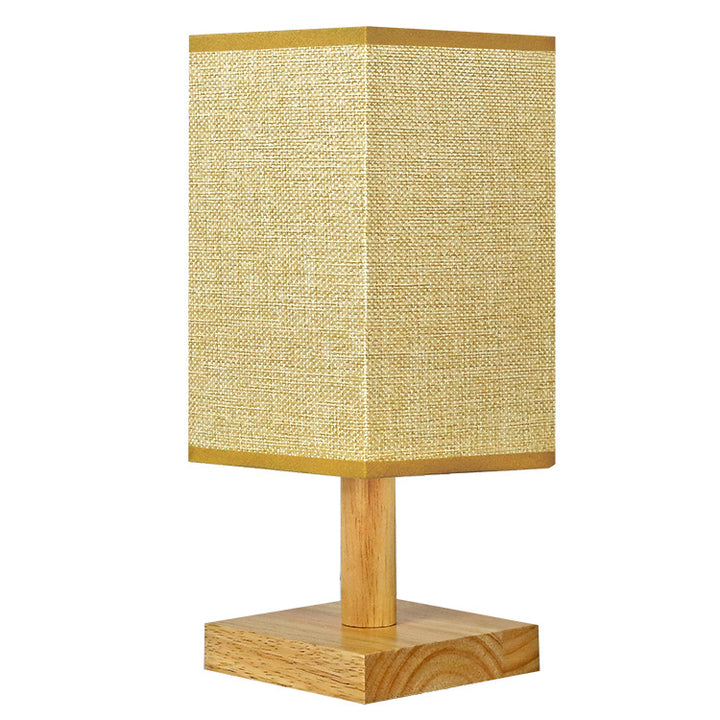 Minimalistische Stoff Tischlampe