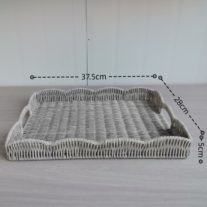 Elegante gewebte Servierplatte Karnz