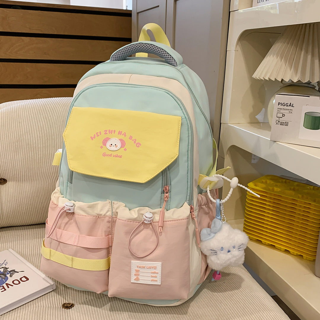 Verspielt Illustrierter Multi-Taschen Rucksack Karnz