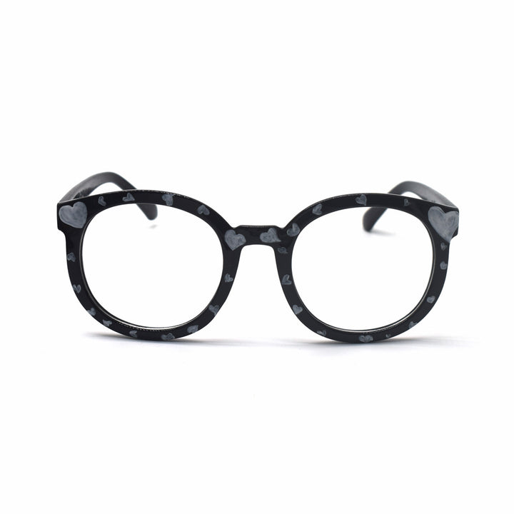 Trendige herzbedruckte Katzenaugenbrille Karnz