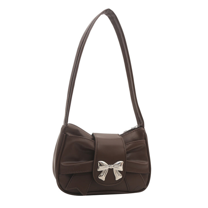 Elegante Schleifenakzent Schultertasche Karnz
