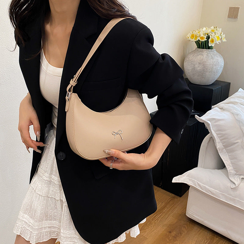 Stylische Bow Detail Schultertasche Karnz