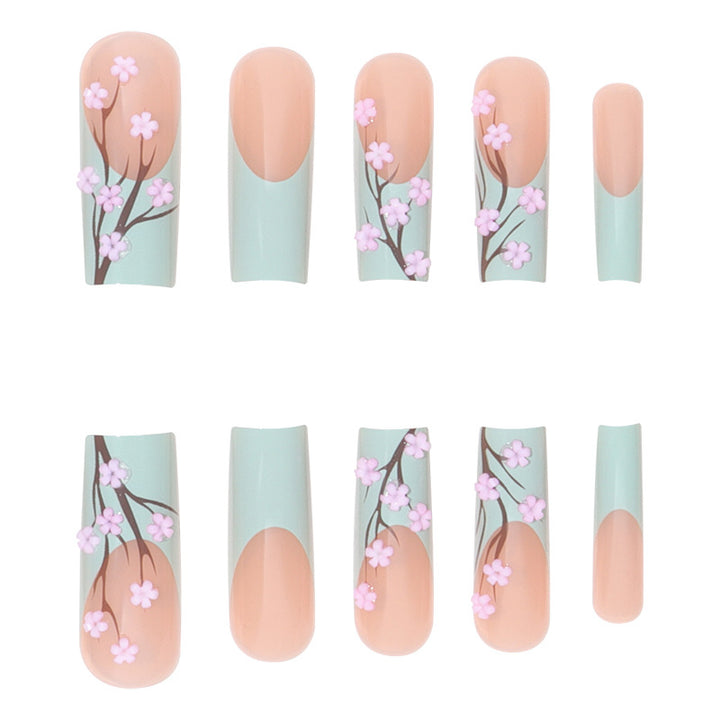 Floral Blossom Stiletto Press-On Nails Karnz