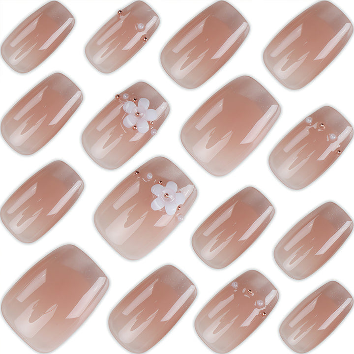 Florales Design Press-On Nagelkunst Karnz