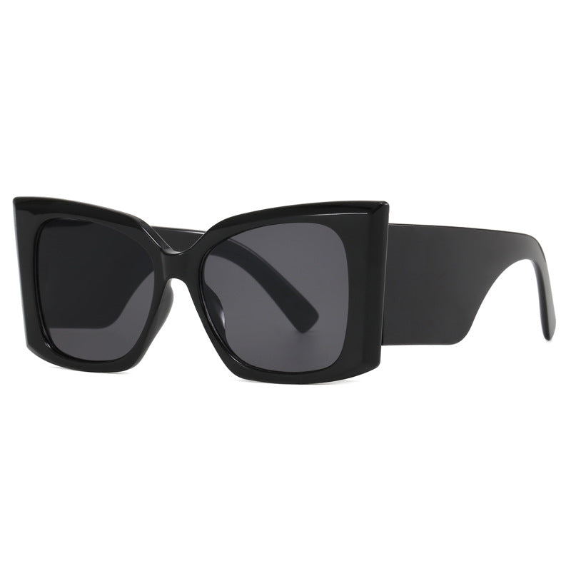 Damen modische Oversized-Sonnenbrille mit geometrischem Rahmen Karnz