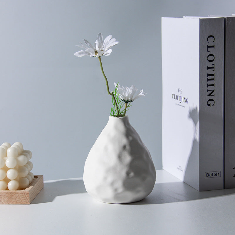 Künstlerische teksturierte Keramikflasche Vase
