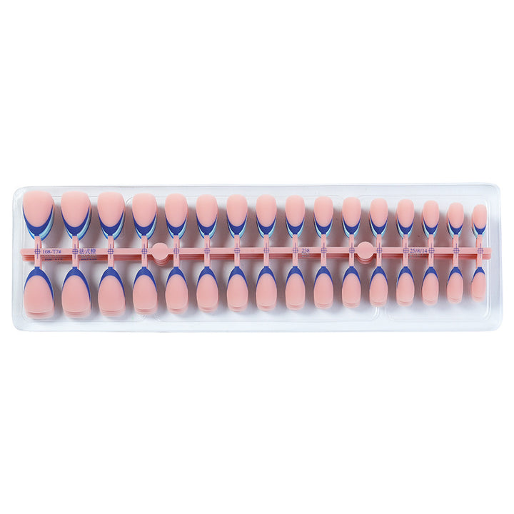 Künstlerische Ombre French Tip Press-On Nails Karnz