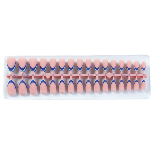 Künstlerische Ombre French Tip Press-On Nails Karnz