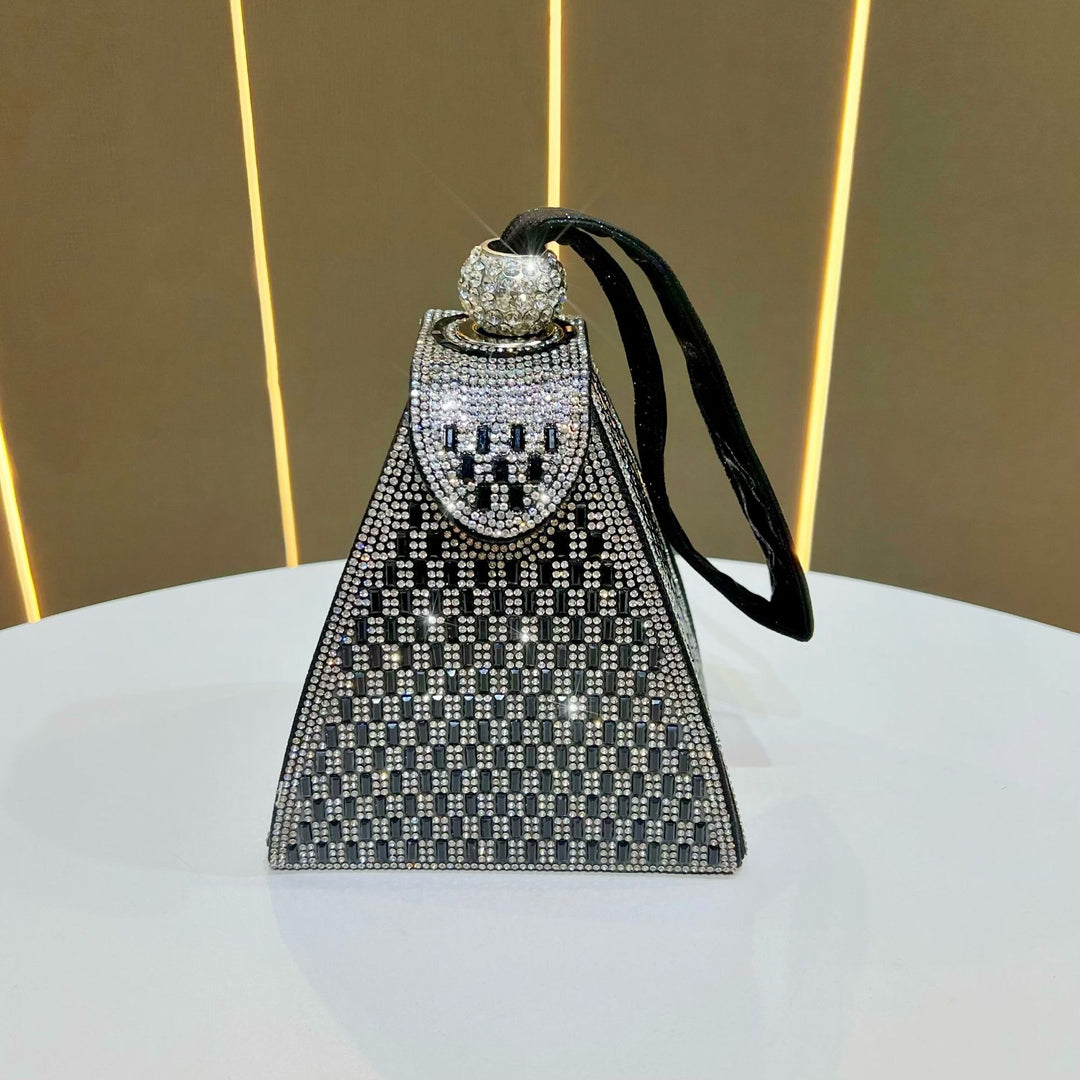 Geometrische Rhinestone Abendtasche