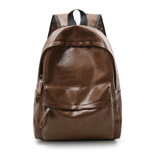 Vintage Faux-Leder-Rucksack