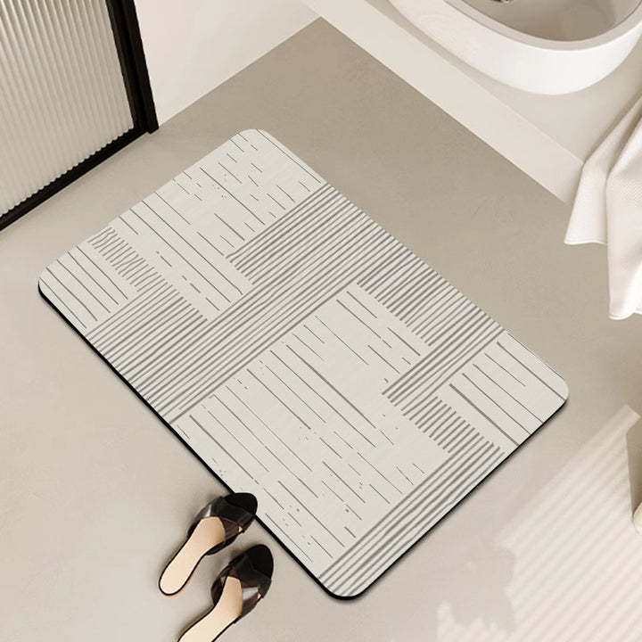 Geometrisches Muster Weicher Memory-Schaum Badezimmermatte Karnz