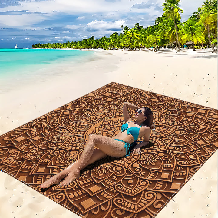 Mandala Design Strandmatte Karnz