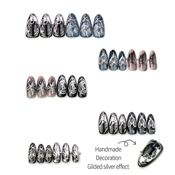 Detailliertes Künstlerisches Manuelles Nail Art Set