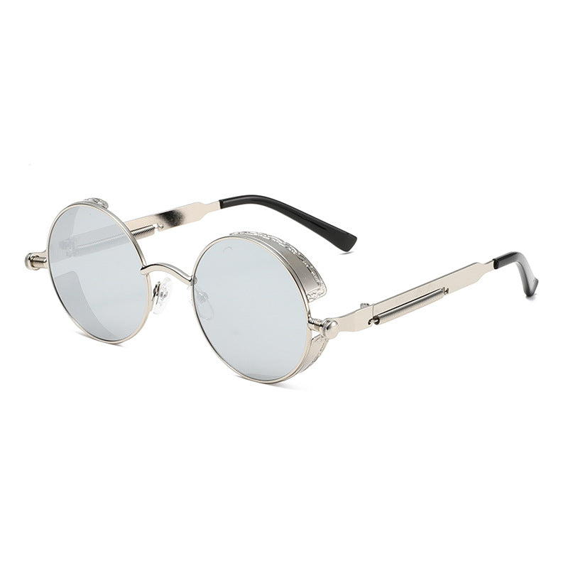 Damen Runde Sonnenbrille mit hochwertigem Metallrahmen Karnz