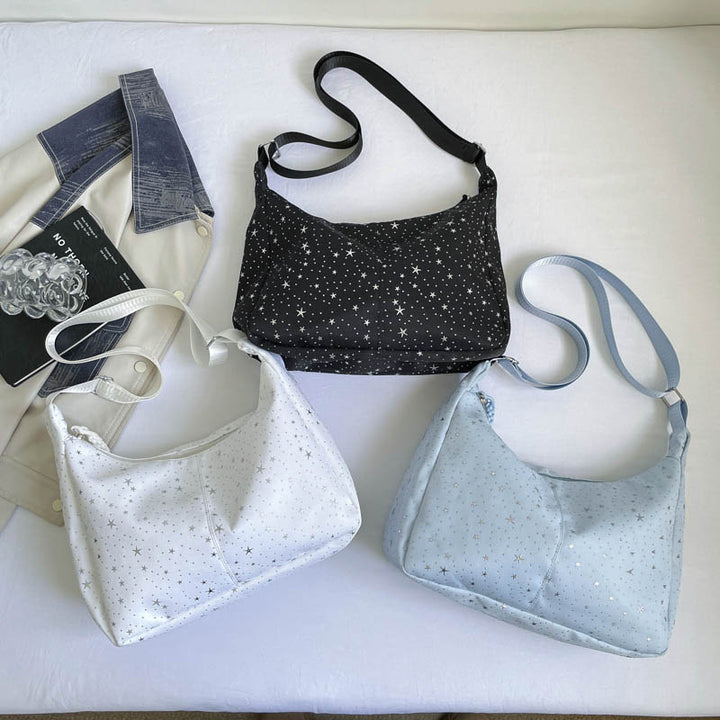Stylische Stern-Druck Schultertasche