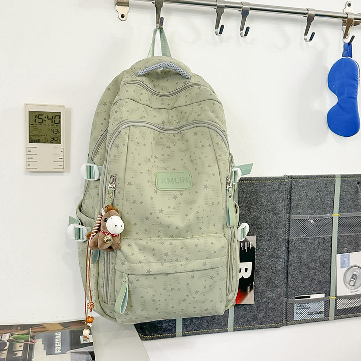 Stylische Multi-Taschen Stern-beschmückte Rucksack Karnz