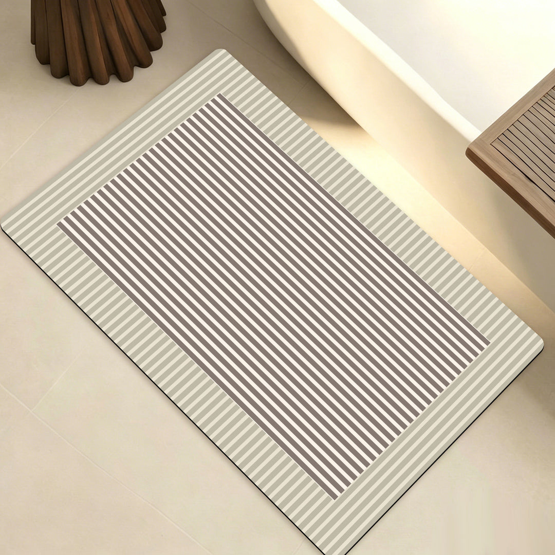 Plüsch geometrische Badematte Karnz