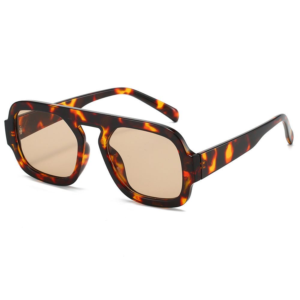 Oversized geometrische Linsen Sonnenbrille Karnz