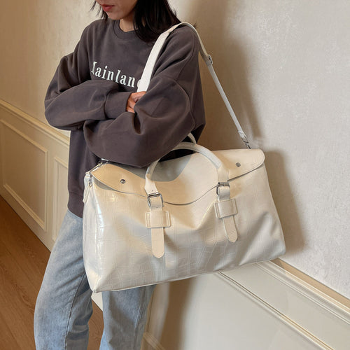 Krokodilstruktur Luxus Reise Duffle Tasche Karnz
