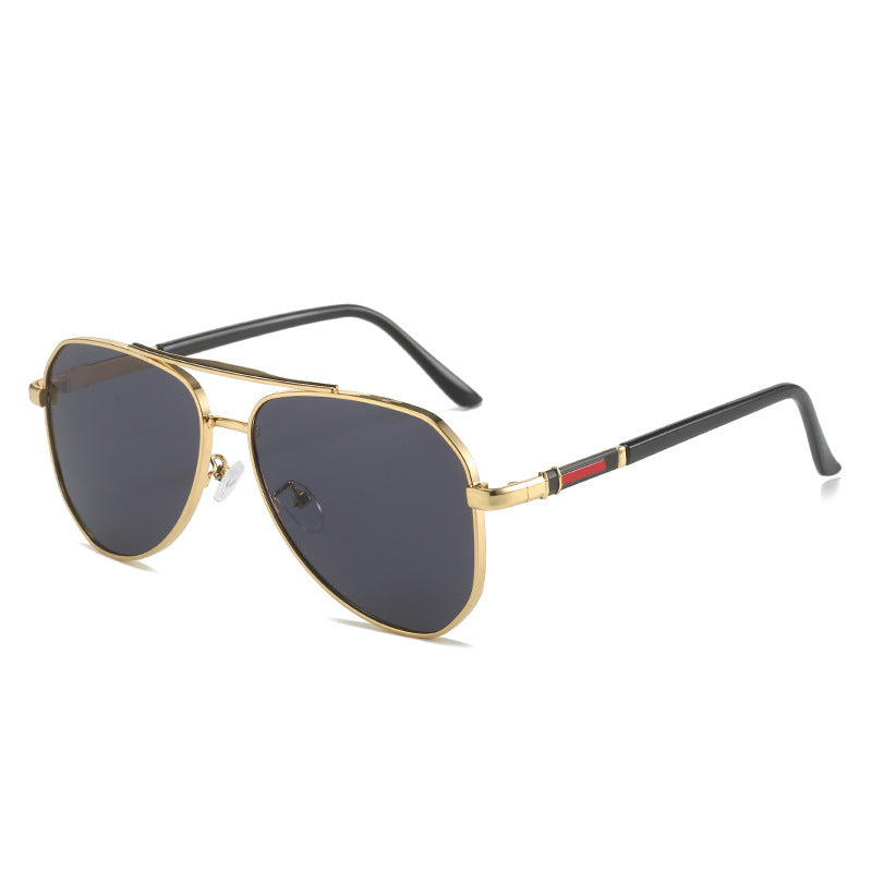 Damen Designer-Sonnenbrille mit ovalem Rahmen und luxuriösen Akzenten Karnz