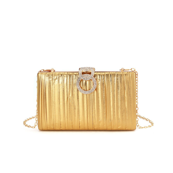 Falten Satin Abend Clutch