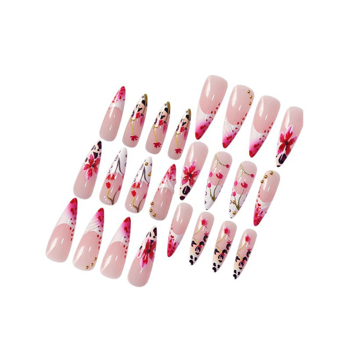 Premium Floral Acryl Nagelkunst Set Karnz