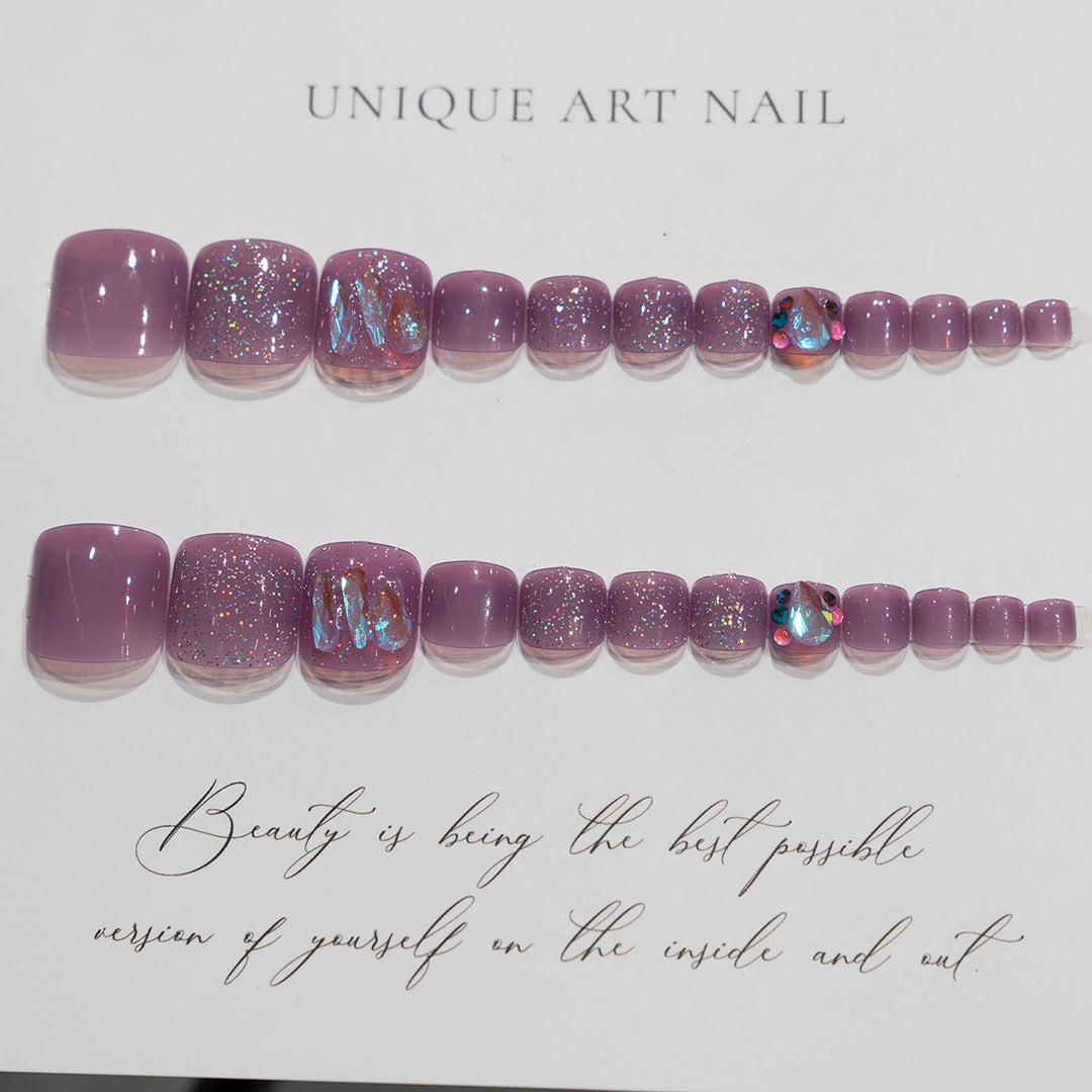 Dekorative Gel Pediküre Nagelkunst