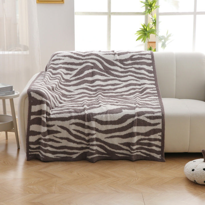 Home Decor Plüsch Zebra Druck Decke
