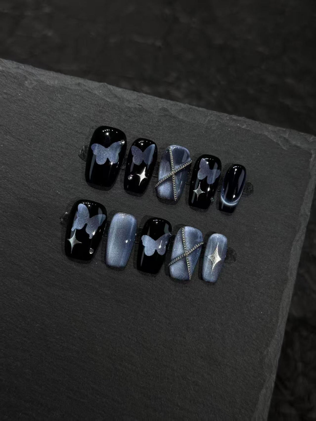 Künstlerisches Schmetterling Nagelkunst Set